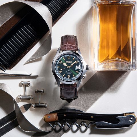 SEIKO 精工 PROSPEX動力儲存70小時機械錶/綠x咖啡/39.5mm (6R35-00E0G/SPB121J1)