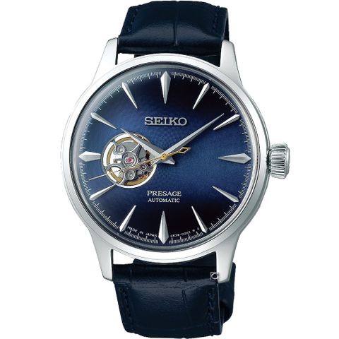 SEIKO 精工 Presage Cocktail調酒師藍月機械錶 4R38-01N0B SSA405J1