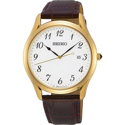 SEIKO 精工 時尚石英手錶-39mm 6N42-00K0K(SUR306P1)