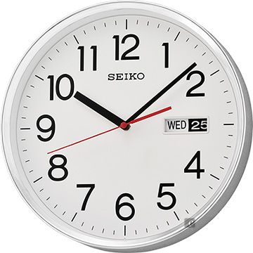 超值▼原廠公司貨SEIKO 精工 都市時尚星期日期時鐘 掛鐘-白/30.3cm QXF104S