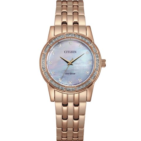 CITIZEN 星辰 限量法式浪漫光動能女錶(EM0773-54D)31mm