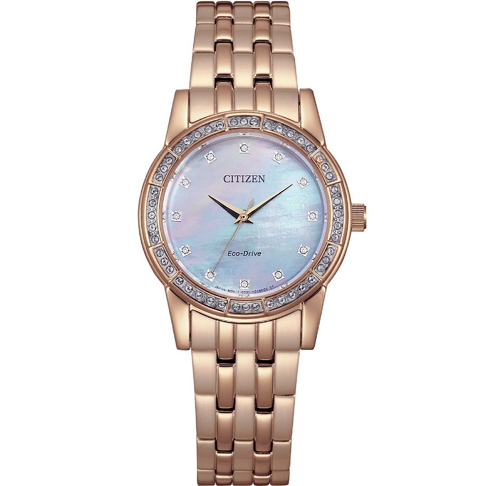 CITIZEN 星辰  限量法式浪漫光動能女錶(EM0773-54D)31mm