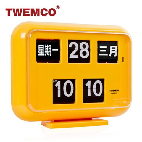 原廠公司貨保固2年TWEMCO 機械式翻頁鐘 中文萬年曆 德國機芯 可桌放璧掛