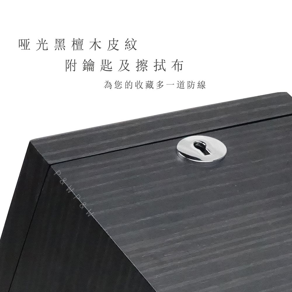 P&W 【手錶自動上鍊盒】【玻璃鏡面】2支裝 【5種轉速】矽膠錶枕【木質啞光烤漆】機械錶專用 旋轉盒 錶盒