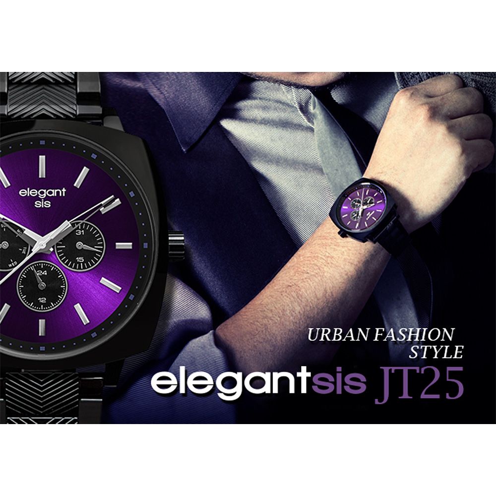 elegantsis 愛樂時   JT25 都會優雅時尚手錶-44mm ELJT25-VB05MA