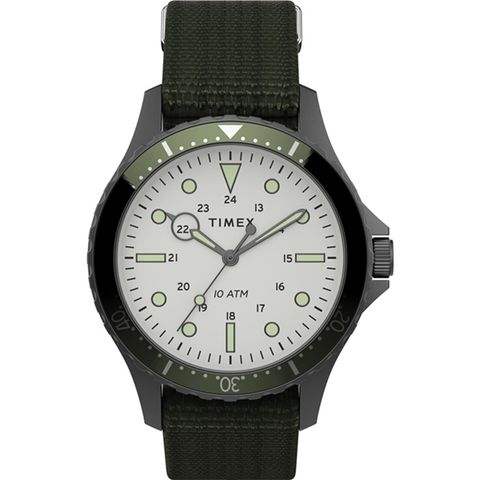 TIMEX 天美時 復刻系列 簡約復古手錶 ( 橄欖綠 TXTW2T75500)