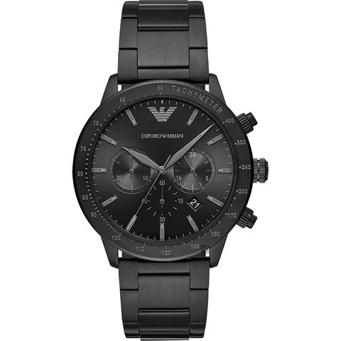 618購物節★精選推薦EMPORIO ARMANI 亞曼尼 個性計時手錶-黑/43mm AR11242