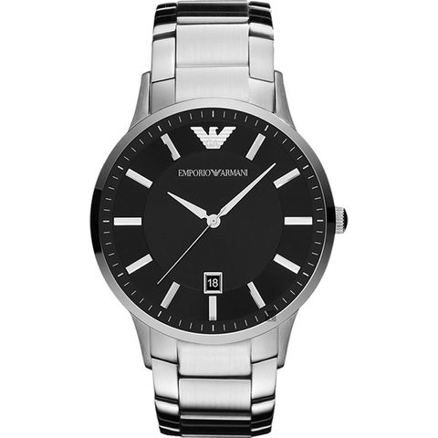 618購物節★精選推薦Emporio Armani 亞曼尼紳士手錶(AR11181)-黑x銀/43mm AR11181