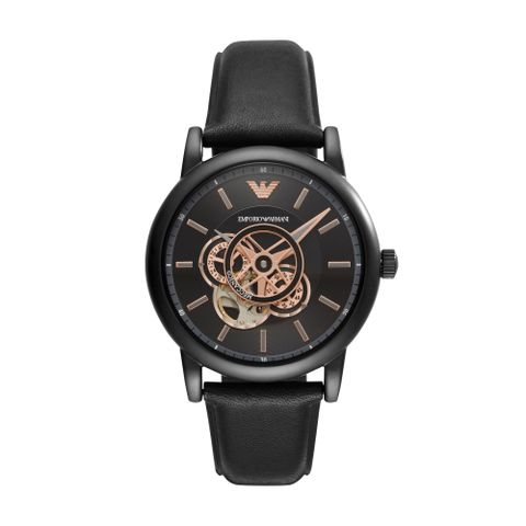 EMPORIO ARMANI經典鏤空機械腕錶43mm(AR60012)