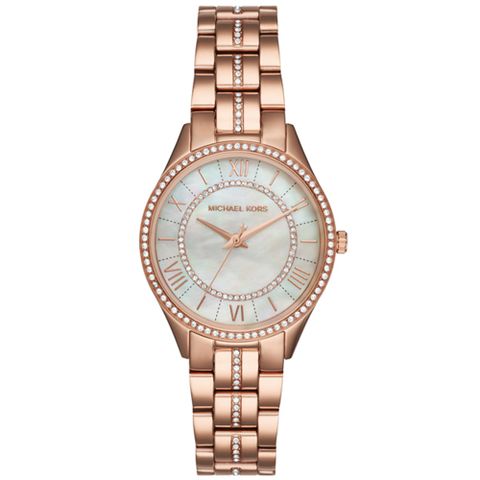 Michael Kors  朔月鳴聲晶鑽時尚腕錶-MK3716