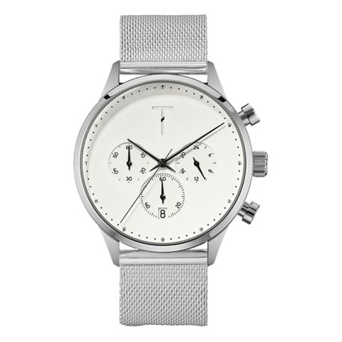 TYLOR 時尚原動力三眼腕錶-銀