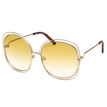 CHLOE金屬大框 太陽眼鏡 (金色) CE126S-802