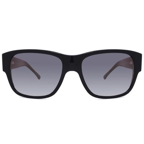 LOEWE 羅威經典品牌壓紋款方框太陽眼鏡(黑 SLW693-09GU)