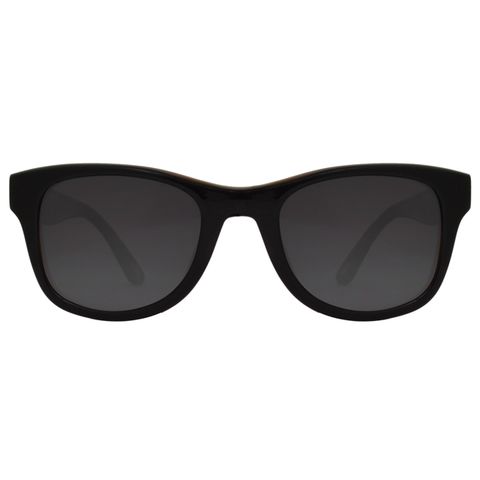 LOEWE 羅威廣告形象款 時尚必備簡約太陽眼鏡(黑/咖啡 SLW851-T75P)
