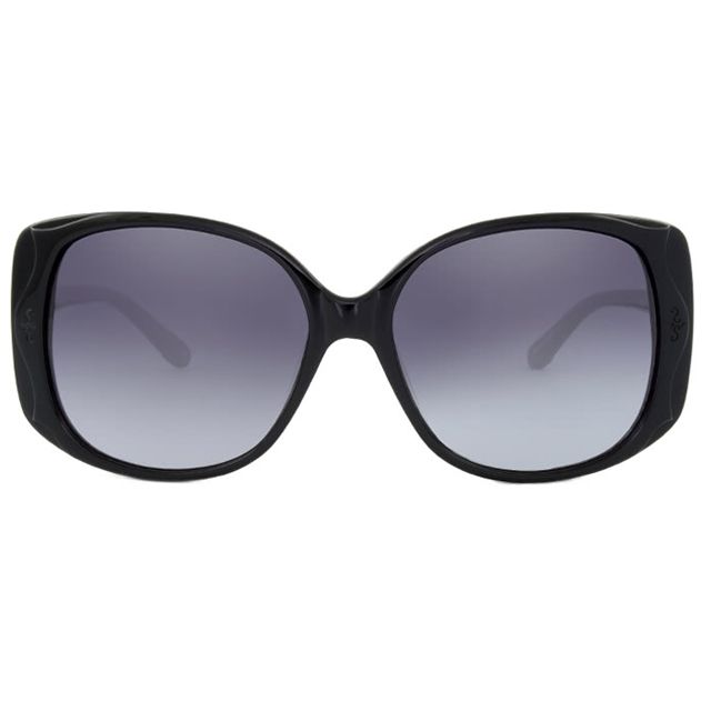 Anna Sui 安娜蘇 香氛花園獨特雙色波浪百變女仕款太陽眼鏡(黑 -AS891001)
