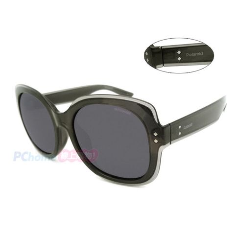 Polaroid 寶麗來 時尚韓版偏光太陽眼鏡 舒適防曬 PLD4036/F/S 黑灰框深灰偏光鏡片