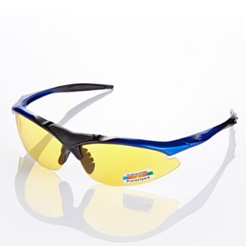 視鼎Z-POLS 頂級黑藍漸層太空纖維TR90材質輕量框體 搭夜用增光黃抗UV400頂級偏光太陽眼鏡