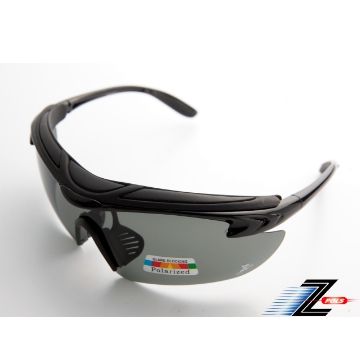 【Z-POLS悍將帥氣功能款】烤漆質感黑 舒適頭墊 寶麗來一片式帥氣偏光 強抗UV運動太陽眼鏡！