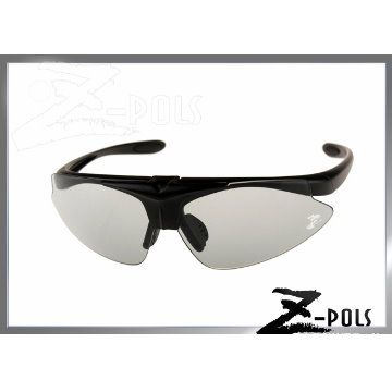 【Z-POLS頂級3秒變色鏡片款】專業級可掀式可配度霧面黑款UV400超感光運動眼鏡,加碼贈多樣配件!