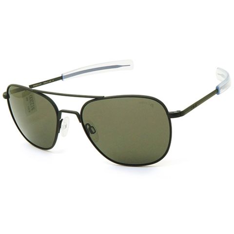 【RANDOLPH】偏光墨鏡太陽眼鏡 AF118 58 黑框 灰色偏光鏡片 美國製 軍規認證 飛官款