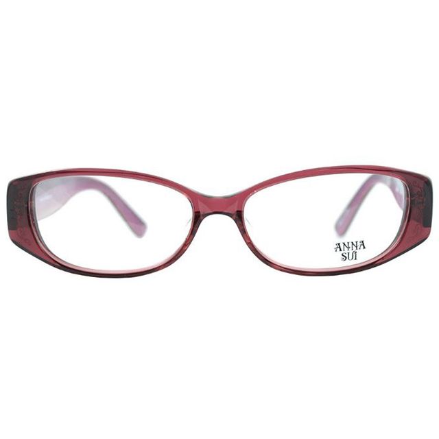 Anna Sui 安娜蘇 日系唯美鑽世寬邊造型光學眼鏡-古典紅 AS543-260