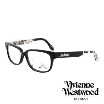 Vivienne Westwood 英國Anglomania插畫風格光學眼鏡(黑)AN298-01