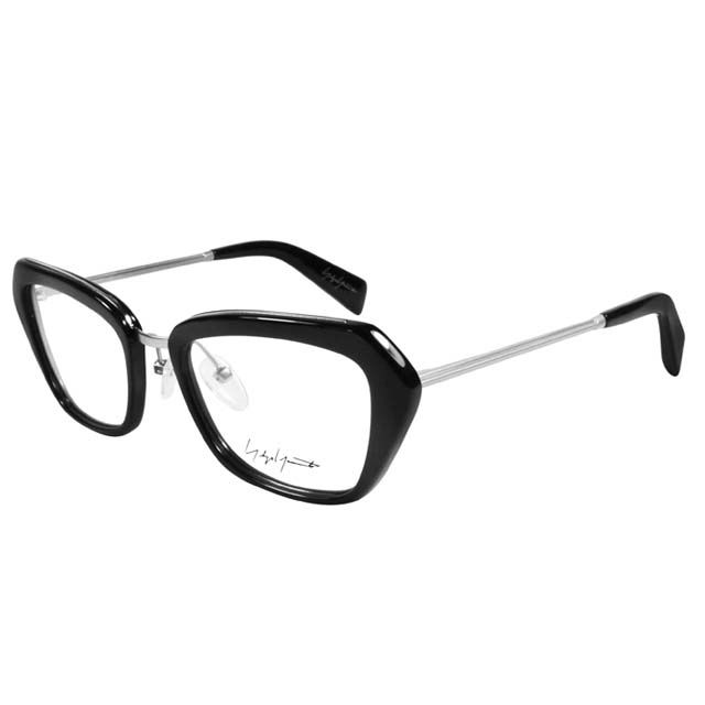 Yohji Yamamoto 山本耀司   金屬混搭多邊矩形框光學眼鏡【黑/銀】YY1005-115