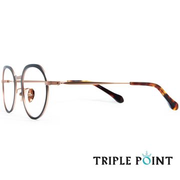 TRIPLE POINT 韓國潮人鏡框 F系列光學眼鏡【F BN】棕+玫瑰金