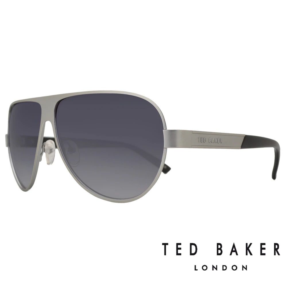 Ted Baker  倫敦金屬經典飛行員款抗UV水滴太陽眼鏡(銀) TB1240-821