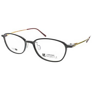 Alphameer 光學眼鏡 知性氣質款(黑-玫瑰金)#AM3906 C91