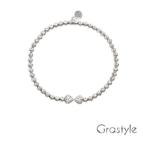 GraStyle 歐莉寶 義大利925純銀蝴蝶結彈性手鍊(兩色)