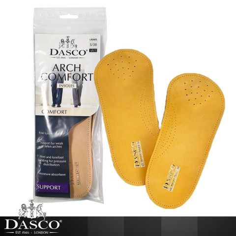 DASCO 伯爵 皮革足弓矯正鞋墊