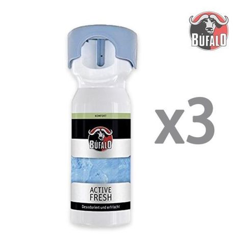 Bufalo 布法羅 【南紡購物中心】 活性清爽除臭噴霧 100ml 3入【德國】 