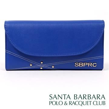 SANTA BARBARA POLO & RACQUET CLUB - 南十字星三折式長夾(寶藍色)