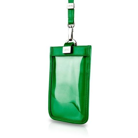 【LIEVO】 TOUCH – 頸掛式真皮手機套_森林綠