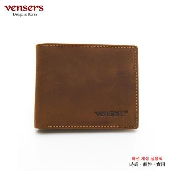 vensers 【南紡購物中心】 小牛皮潮流個性皮夾(NB019901瘋馬皮短夾)&nbsp;