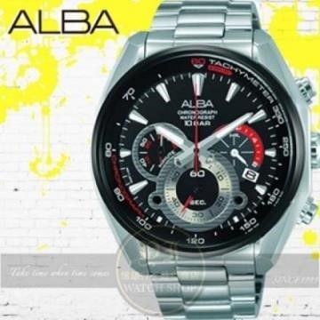 【南紡購物中心】 ALBA劉以豪代言前衛潮流三環計時型男腕錶VK63-X027D/AU2197X1公司貨