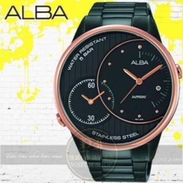 ALBA 雅柏 【南紡購物中心】 劉以豪代言PRESTIGE系列兩地時間商務型男腕錶DM03-X002SD/AZ9012X公司貨