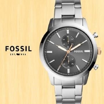 FOSSIL 【南紡購物中心】 美國品牌Townsman雅痞紳士計時腕錶FS5407公司貨