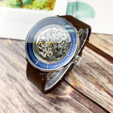 【南紡購物中心】 FOSSIL美國品牌Chase系列鏤空機械紳士腕錶ME3162原廠公司貨