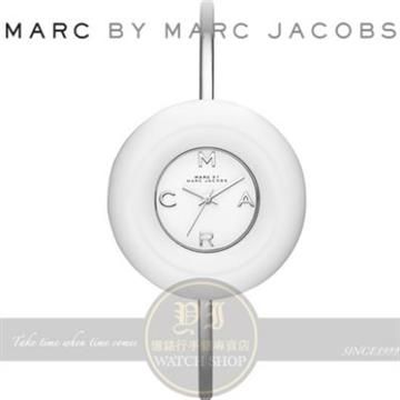 MARC BY MARC JACOBS 【南紡購物中心】 MARC BY 國際精品Donut 甜甜圈時尚手環腕錶-白/40mm MBM3396公司貨