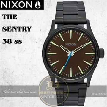 【南紡購物中心】 NIXON 實體店THE SENTRY 38 SS潮流腕錶A450-712公司貨/極限運動/潮流