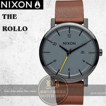 NIXON 【南紡購物中心】  實體店The Rollo簡約時尚腕錶A945-017公司貨/極限運動/禮物