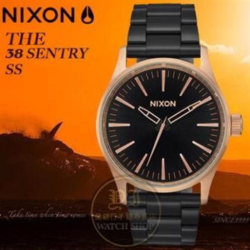 NIXON 【南紡購物中心】  實體店THE SENTRY 38 SS潮流腕錶A450-2481公司貨/極限運動/潮流/禮物/情人節