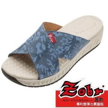 【南紡購物中心】 路豹ZOBR -最新羽量化H系列涼鞋 H239 藍花/米紋