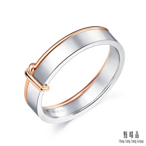 Chow Sang Sang Group 點睛品 PROMESSA 同心結 18K金結婚戒指-男戒(林宥嘉夫妻代言款)