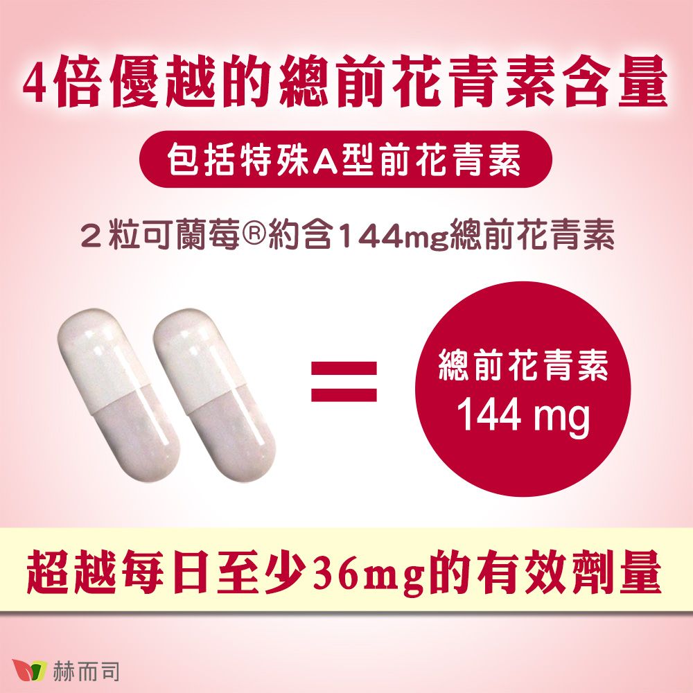 赫而司 美國專利Cran-Max可蘭莓超濃縮蔓越莓全素食膠囊(60顆*2罐)含A型前花青素+d-甘露糖