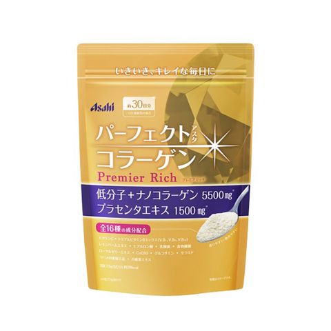【日本 Asahi】朝日膠原蛋白粉補充包-黃金尊爵版228g(30日份/包)