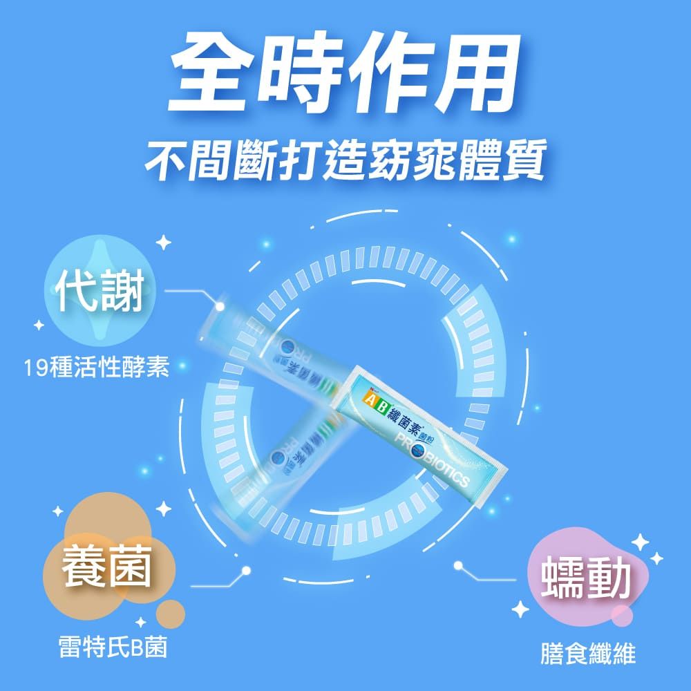統一 AB纖菌素菌粉 益生菌 (2gx30包/盒) x9盒