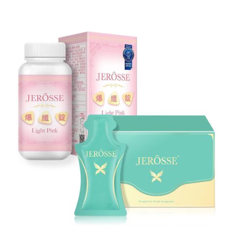 JEROSSE婕樂纖Plus 纖纖飲2盒+爆纖錠2瓶 混搭組